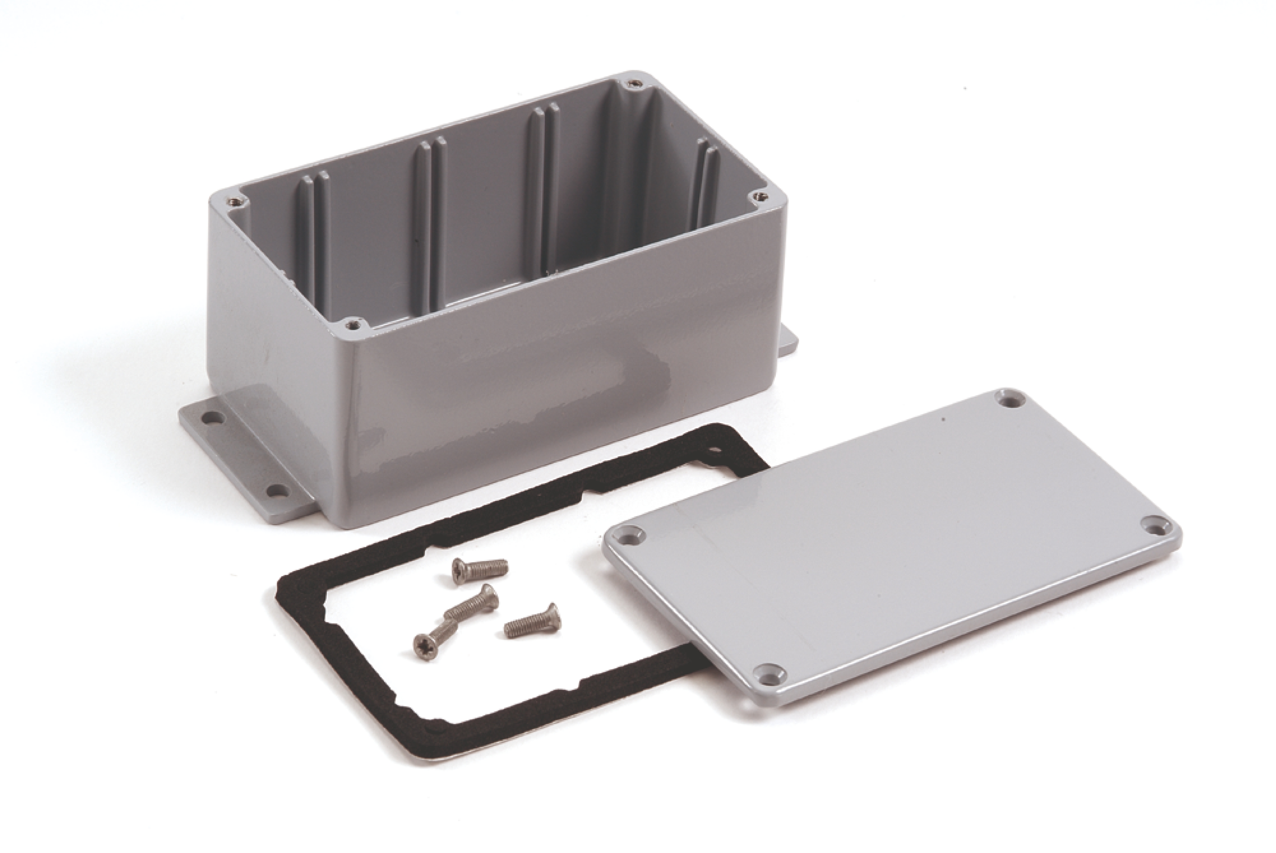 Deltron 484 Series Grey Die Cast Aluminium Enclosure, IP68, 170 x 101.6 x 77mm