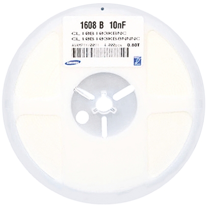 Samsung Electro-Mechanics 2.2μF Multilayer Ceramic Capacitor MLCC, 16V dc V, ±10% , SMD