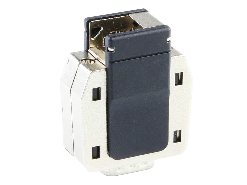 Molex 213032 Series Die Cast Zinc Angled, Straight D Sub Backshell, 3 Way, Strain Relief