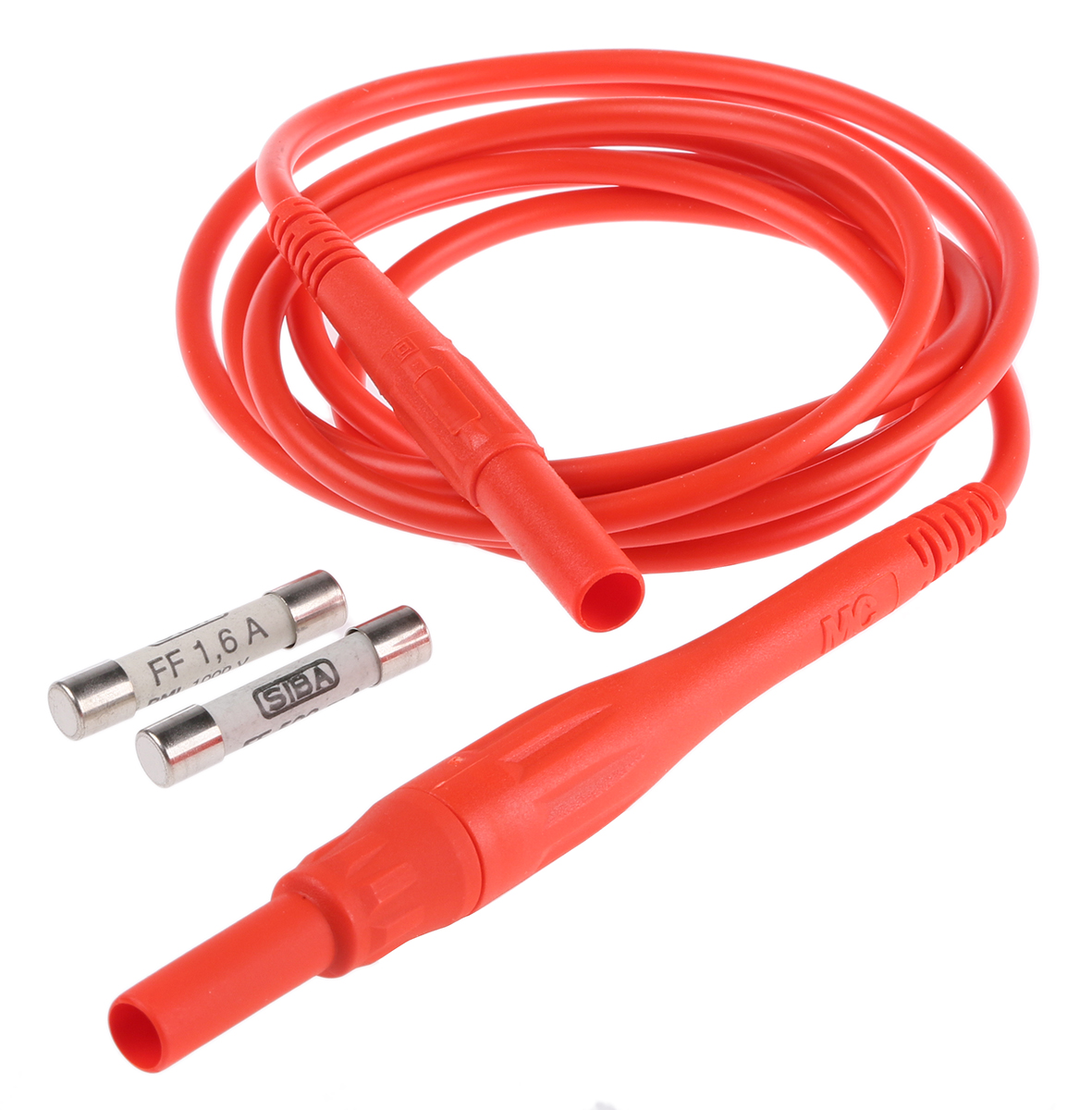 669394-150-22 Staubli Test lead, 8A, 1kV, Red, 1.5m Lead Length