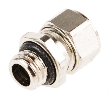 SES Sterling A1 Series Metallic Nickel Plated Brass Cable Gland, PG16 Thread, 8mm min., 15mm max., IP68