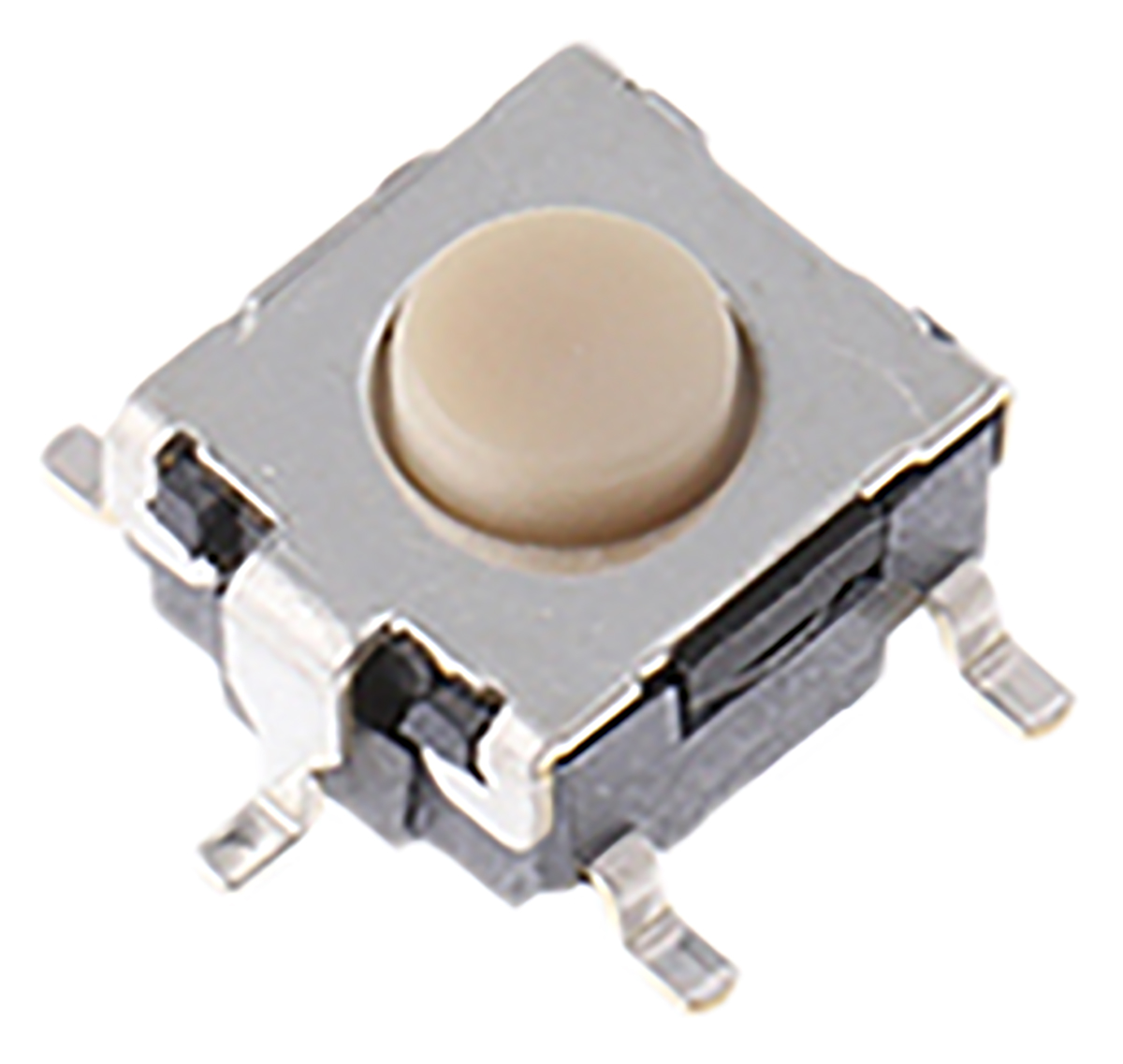 Omron Button Tactile Switch, SPST 50 mA @ 24 V dc 0.8mm Through Hole