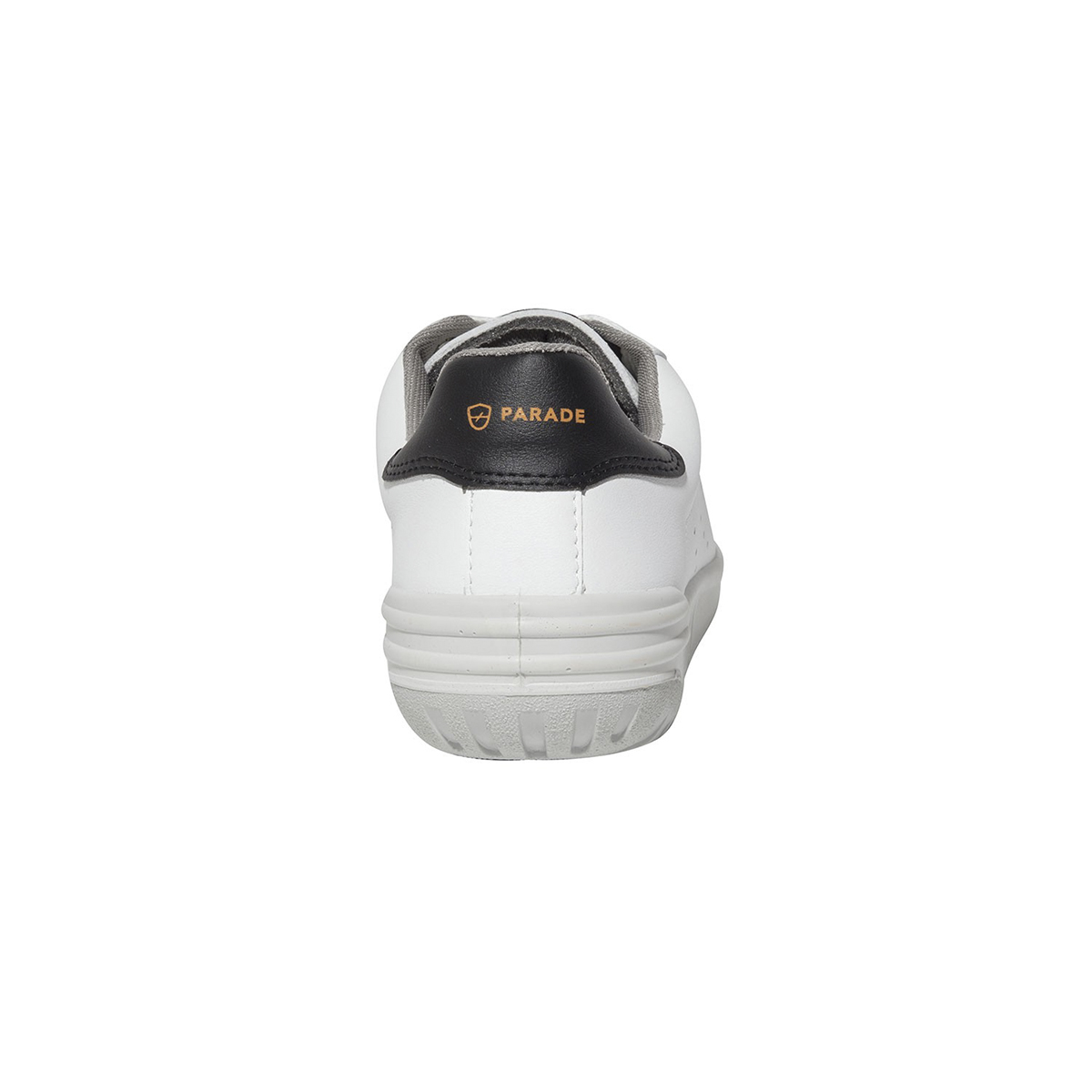 07joppa7827pt43 Parade Joppa Unisex Black, White Stainless Steel Toe Capped Safety Trainers, UK 9, EU 43