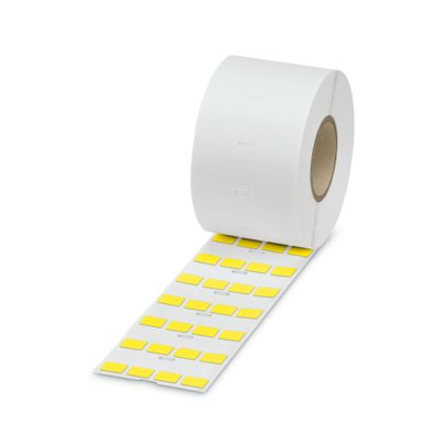 Phoenix Contact 830 Yellow Label Roll, 12.7mm Width, 9.5mm Height, 5000Per Roll Qty