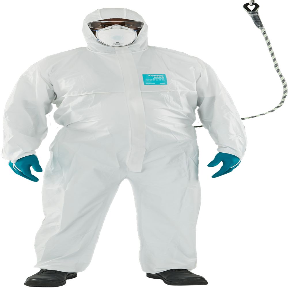 Ansell White Coverall, EN 1073-2, EN 1149-5, EN 14126, S