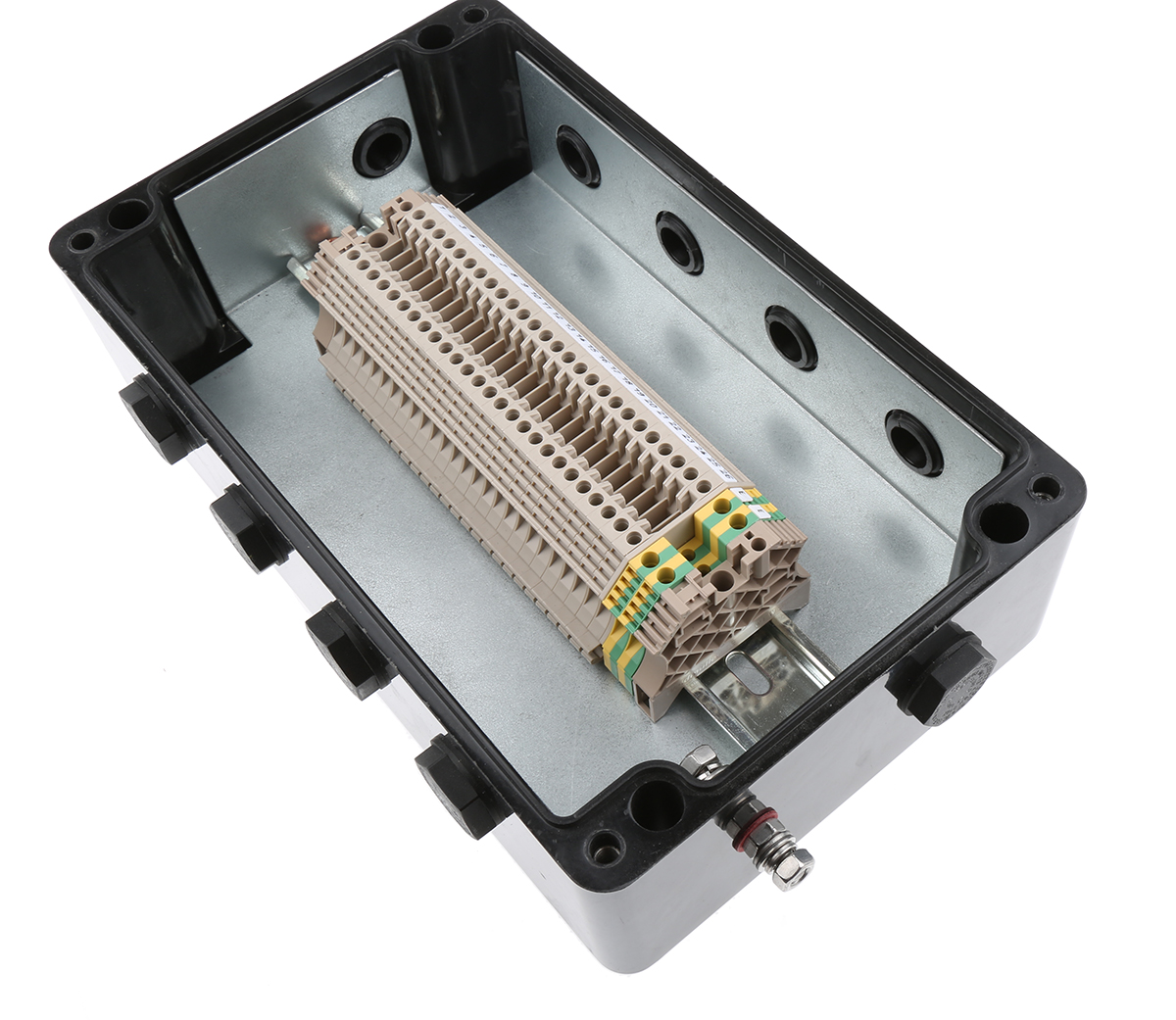 cep261690pa CE-TEK CEP-PA Series Black Glass Reinforced Polyester Junction Box, IP66, ATEX