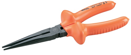 SAM Long Nose Pliers, 200 mm Overall, Straight Tip, 77mm Jaw