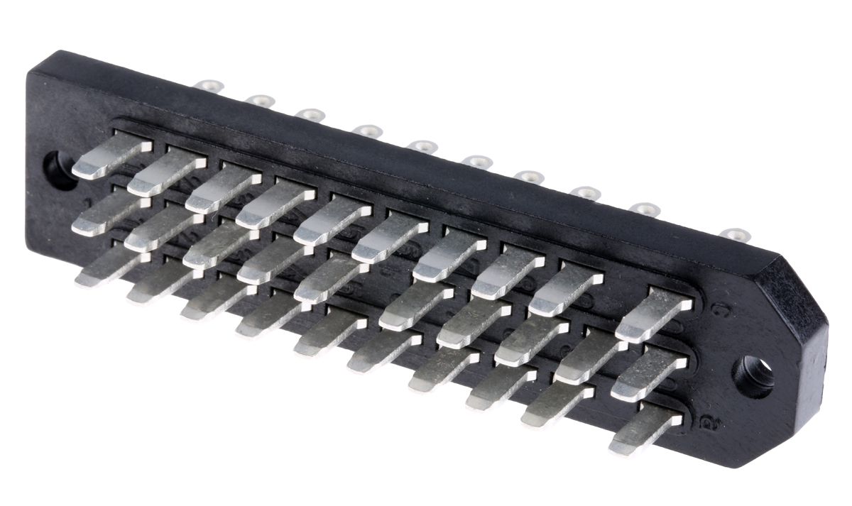 j00046a0918 Telegartner J00046A0918, DIN 41612 Connector, 30-Way, 3 Row, J000 Straight Male