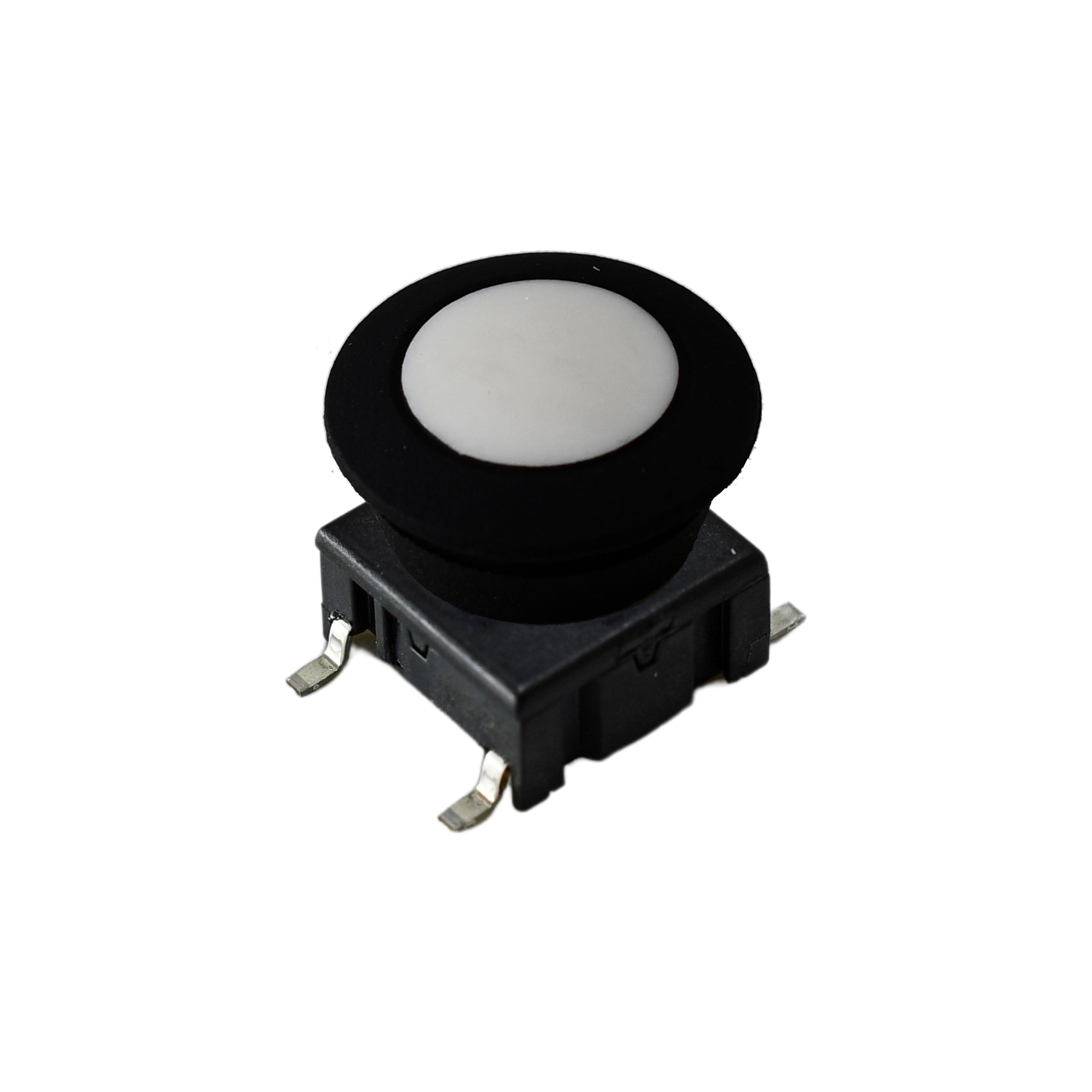 MEC IP67 Black, White Tactile Switch, 12 mm, SPST 50mA, Surface