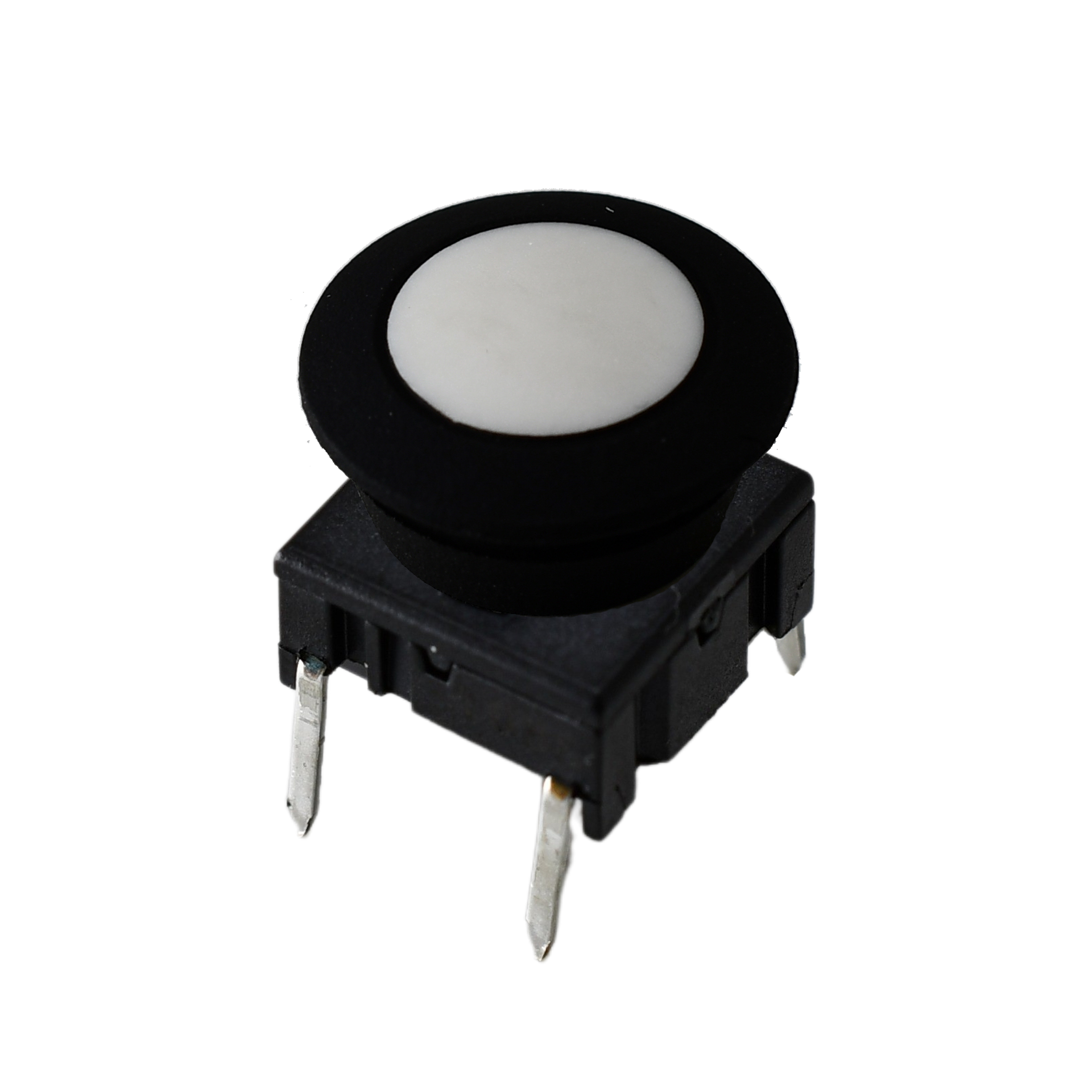 MEC IP67 Black, White Tactile Switch, 12 mm, SPST 50mA, Through Hole
