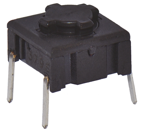MEC IP67 Black Tactile Switch Cap, SPST 50 mA 24 V dc, Through Hole