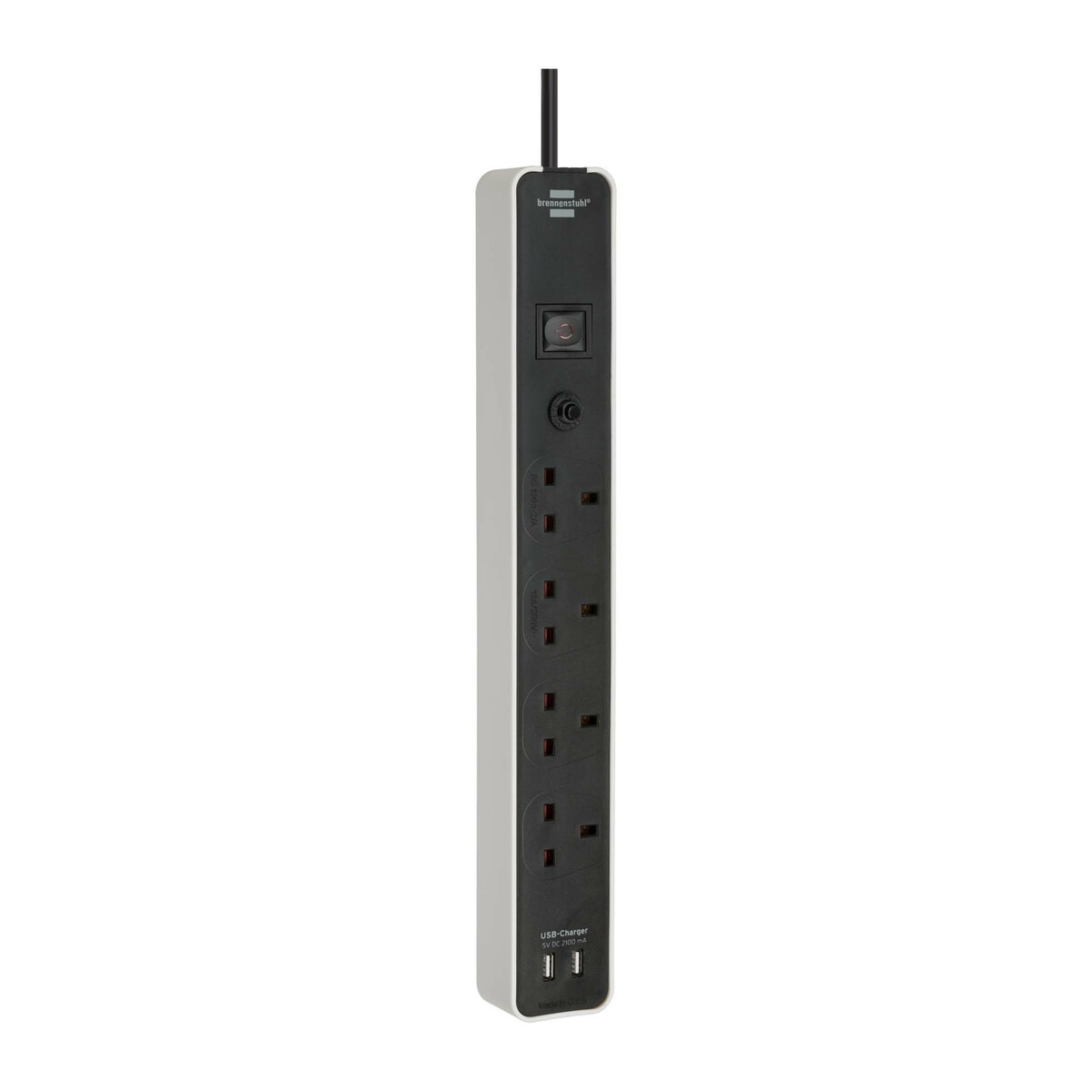brennenstuhl 3m 4 Socket Type G - British Extension Lead