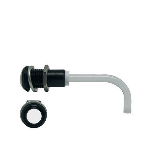 RHD-1100-1500-F9P67PR Bivar, Panel Mount Right Angle LED Light Pipe, Clear Round Lens