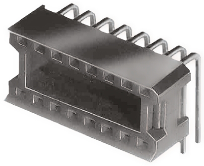 Aries Electronics, Vertisocket 2.54mm Pitch Right Angle 10 Way, Through Hole Closed Frame IC Dip Socket, 1.5A
