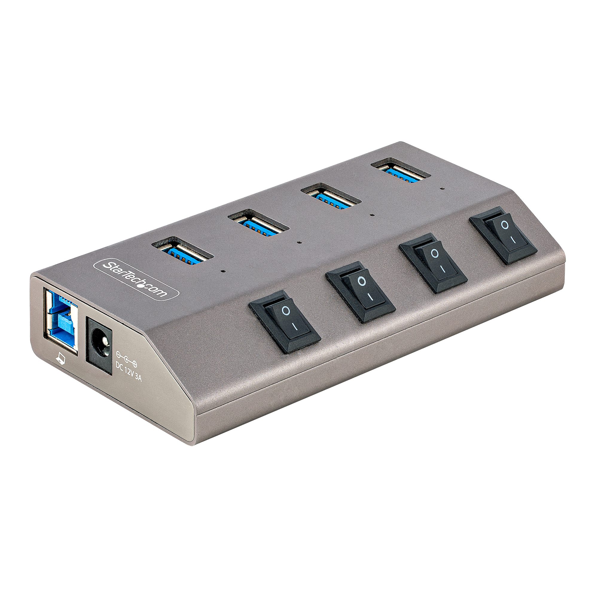 StarTech.com 4 Port USB 3.0 USB C Hub, AC Adapter Powered, 225 mm 70 mm 170mm