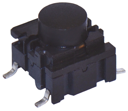 MEC IP67 Black Tactile Switch Cap, SPST 50 mA 24 V dc, Surface