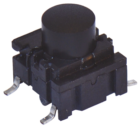 MEC IP67 Black Tactile Switch Cap, SPST 50 mA 24 V dc, Surface