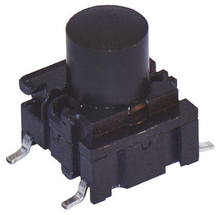 MEC IP67 Black Tactile Switch Cap, SPST 50 mA 24 V dc, Surface
