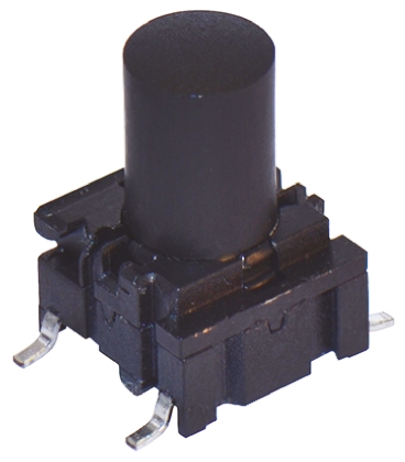 MEC IP67 Black Tactile Switch Cap, SPST 50 mA 24 V dc, Surface