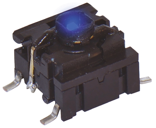 MEC IP67 Blue Tactile Switch Cap, SPST 50 mA 24 V dc, Surface