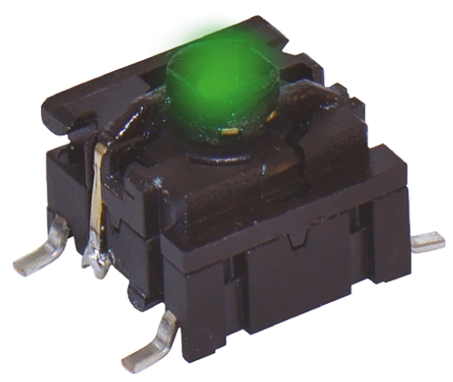 MEC IP67 Green Tactile Switch Cap, SPST 50 mA 24 V dc, Surface
