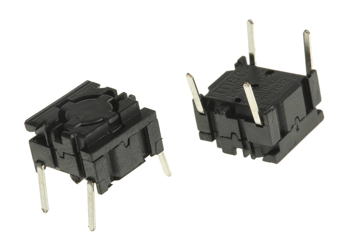 MEC IP67 Tactile Switch Cap, SPST 50 mA 24 V dc, Through Hole
