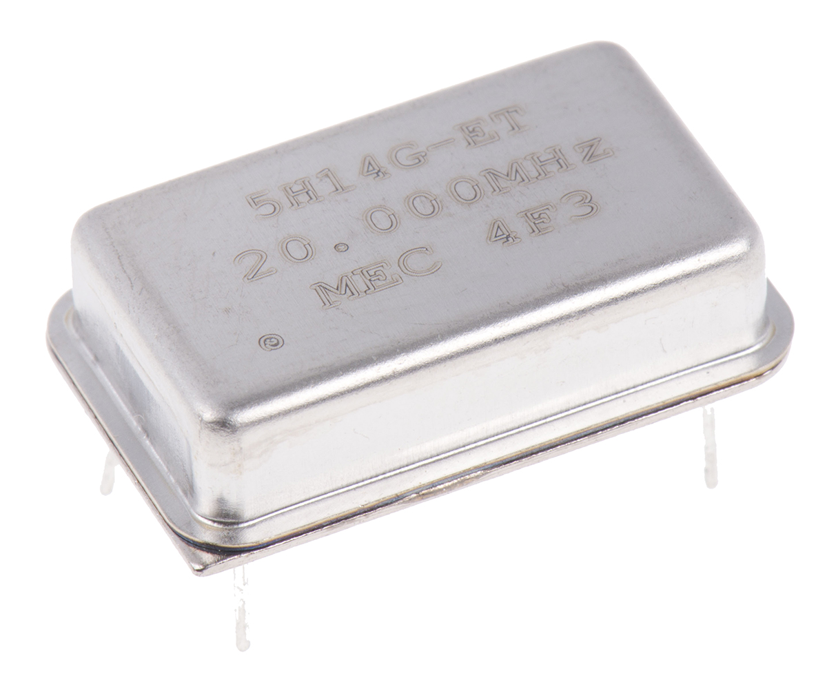 MERCURY, 20MHz Clock Oscillator, ±50 ppm TTL, HCMOS, 14-Pin PDIP 5H14ET-20.000
