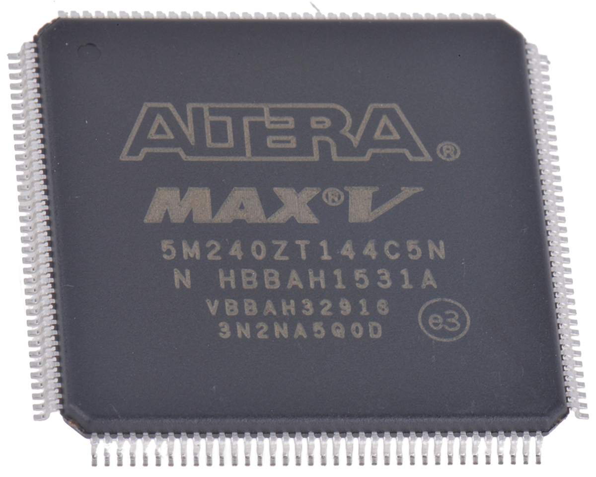 Altera 5M240ZT144C5N Complex Programmable Logic Device MAX V 192 Cells, 114 I/O, 17.7 ns 240 Labs, In System