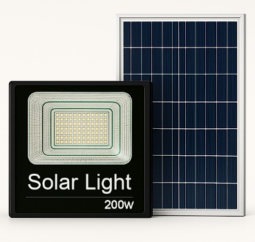 fldlts-13 E-Pro Ultra Bright Solar Floodlight 400 High Lumen 5730 LEDs 6V/20W Polycrystalline Panel