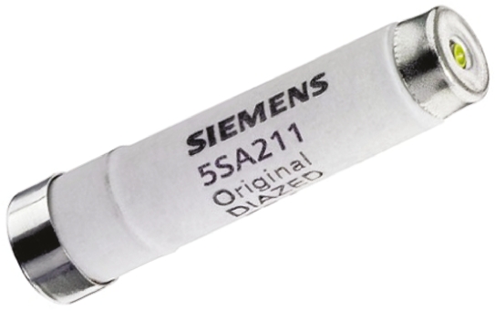 Siemens 2A D02 Diazed Fuse, E16 Thread Size, 500V ac