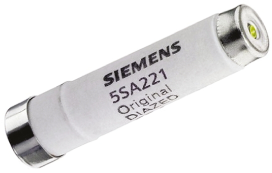 Siemens 4A D02 Diazed Fuse, E16 Thread Size, 500V ac