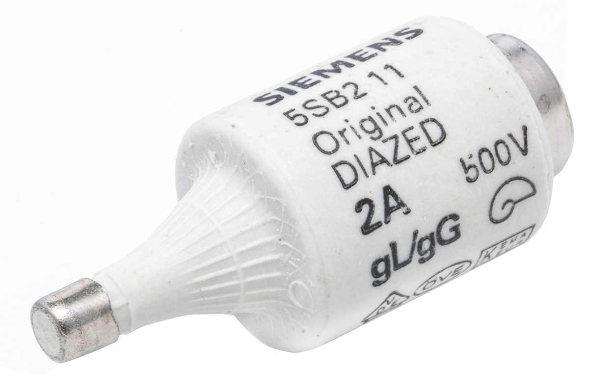 Siemens 2A D02 Diazed Fuse, E27 Thread Size, 500V ac