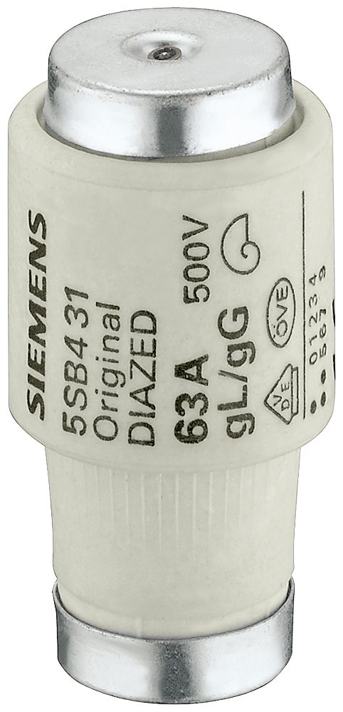 Siemens 32A D2 Diazed Fuse, 500V ac/dc