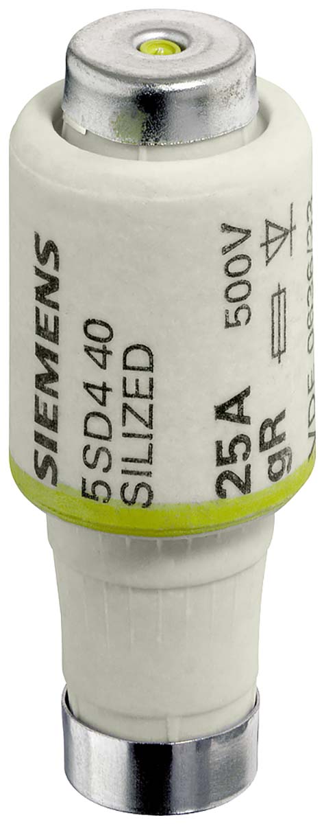 Siemens 20A D2 Diazed Fuse, E27 Thread Size, gR, 500V