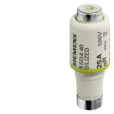 Siemens 100A D4 Bottle Fuse, 1 1/4 in R Thread Size, gR, 500V