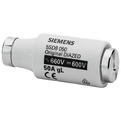 Siemens 50A D3 Bottle Fuse, M18 Thread Size, 690V