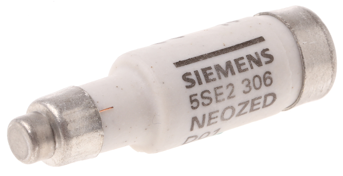 Siemens 6A D01 Neozed Fuse, 400V ac