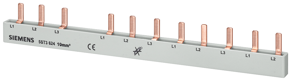 Siemens Copper SENTRON 5ST 3 Phase Busbar, 35.6 mm Pitch
