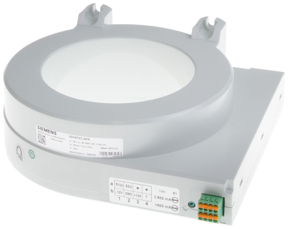 Siemens 5SV8703 Series Current Transformer 330 W 12V 120 mm Bore