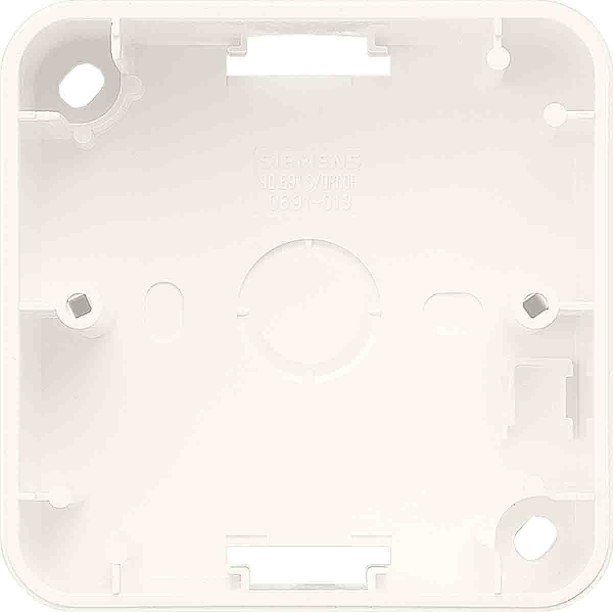 Siemens 5TG1 White Matt Plastic Electrical Enclosure, IP20, Surface Mount, 1 Gangs 80 mm 42.5mm 42.5 mm