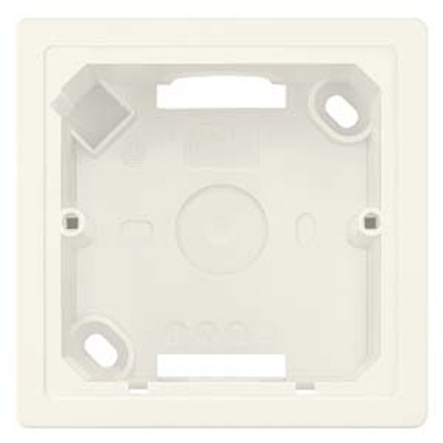 Siemens DELTA White Gloss Thermoplastic Back Box, IP20, Surface Mount 42.5 mm