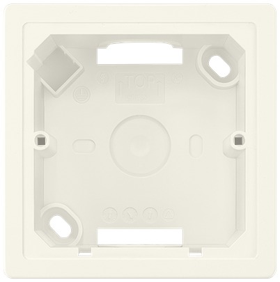 Siemens 5TG2903 Off-White Gloss Thermoplastic Back Box, IP20, Surface Mount, 2 Gangs 84 mm 43 mm