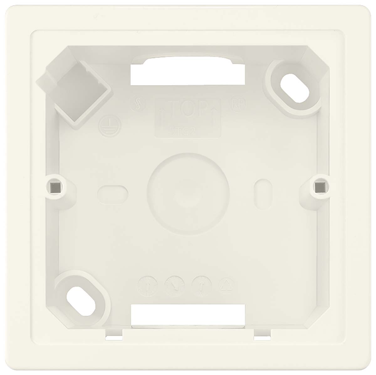 Siemens DELTA White Gloss Thermoplastic Back Box, IP20, Surface Mount 42.5 mm 42.5mm 42.5 mm