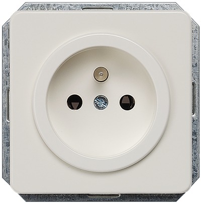 Siemens 5UB14 White 2 Gang Electrical Socket, 16A Indoor, Schuko