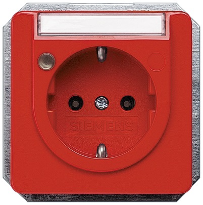 Siemens 5UB14 Orange 1 Gang Electrical Socket, 16A Indoor, Schuko
