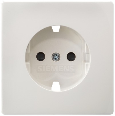 Siemens 5UH10 White 1 Gang Electrical Socket, 15A Indoor, Schuko