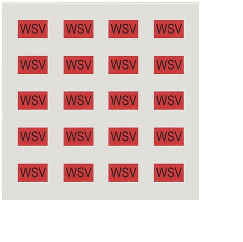 Siemens Adhesive Label Sheet-For Identification of Schuko Device Inserts of Versions Wsv-. Quantity: 20 Per Pack