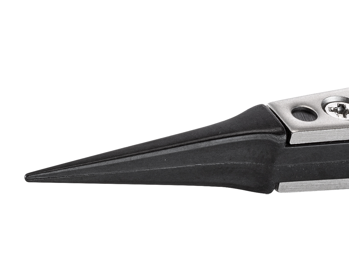 5xcprsa1 ideal-tek 130mm Carbon Fibre, Polyetheretherketone, Stainless Steel Fine ESD Safe Tweezer