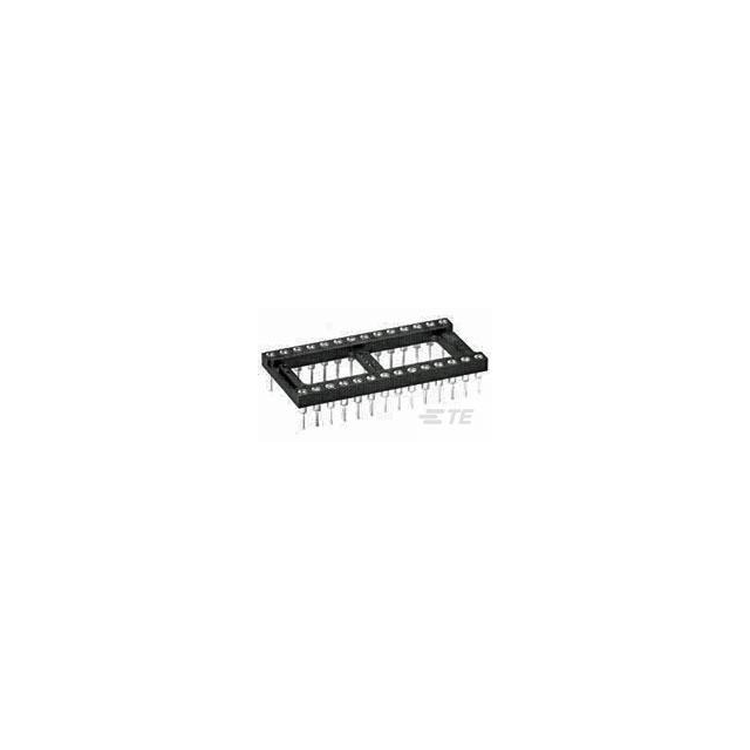 TE Connectivity 2.54 mm Pitch 20 Way Board DIP IC Socket