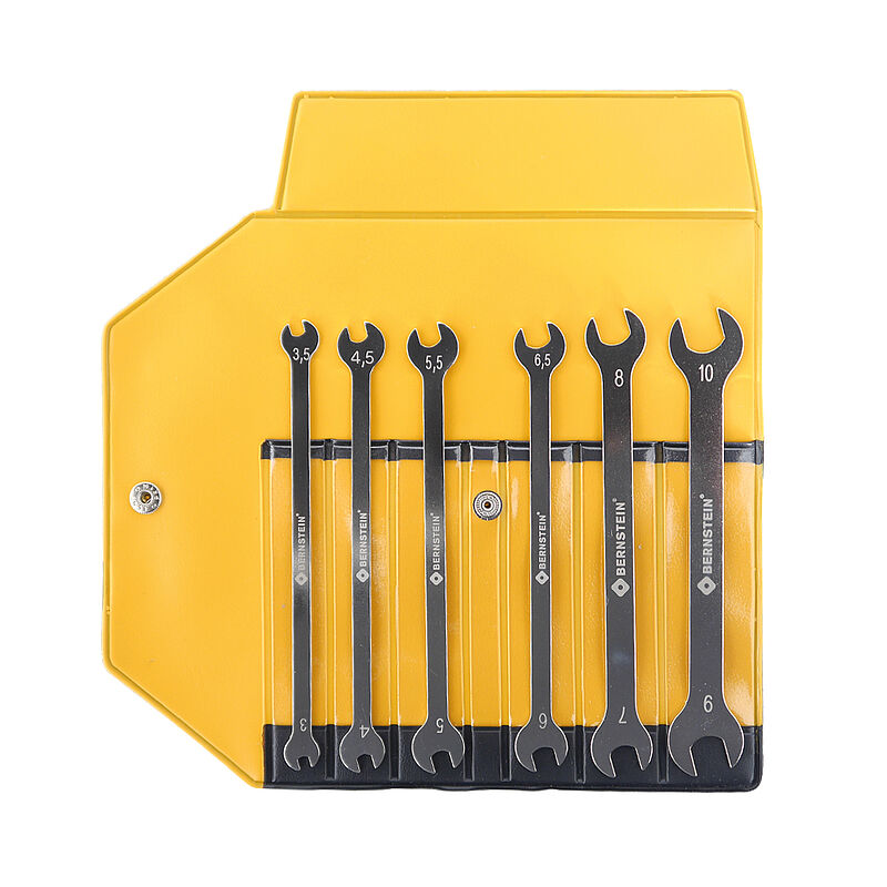Bernstein 6-Piece Open End Spanner, 3.0/6.5, Steel